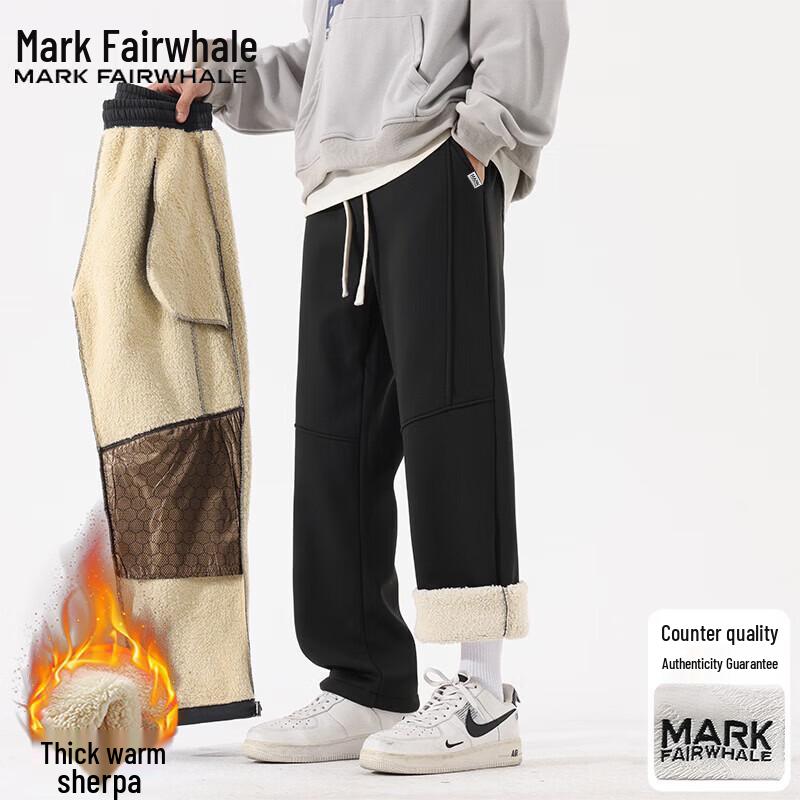 Mark Fairwhale Men's Lamb Wool Lined Windproof Casual Pants