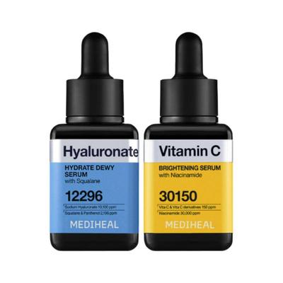 N.M.F Hyaluronic Serum Ampoule 40ml + Vitamin C Serum Ampoule 40ml Set