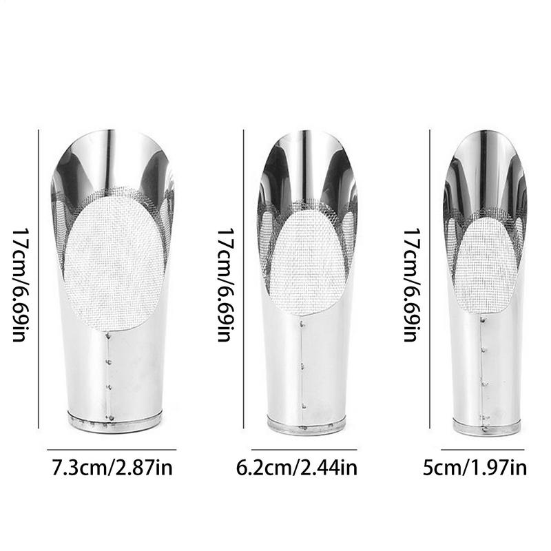 Soil Scoop For Indoor Plants 3X Stainless Steel Soil Scooper For Planting Rust-Proof Bonsai Hand Scooper Tool With Comfortable
