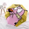 1pc Courage the Cowardly Dog Automatic Open/Close Folding Umbrella, Windproof 8-Rib Construction, Lightweight Travel Umbrella for Women/Men 20