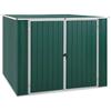 Garden Shed - vidaXL - 195x198x159 Cm - Galvanized Steel - Double Opening - Without Floor