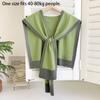 Striped Fake Collar Fiber Detachable Collar New Knitted Shawl  Unisex