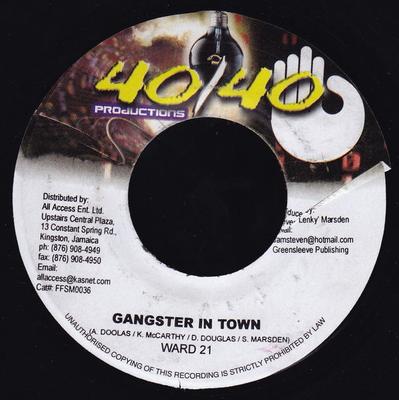 7inch Record WARD 21 / RED SQUARE - Gangster In Town / Stocking Up G''s FFSM0036 40/40 Productio 2002 Jamaica Reggae, Ska & Dub Used