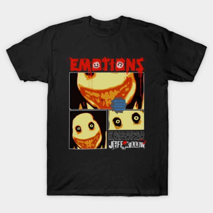 Jeff The Killer Creepypasta Tshirt for Men Women 100 Cotton T Shirts Short Sleeve Tops 2026 Fashion Casual Y2K Tshirt
