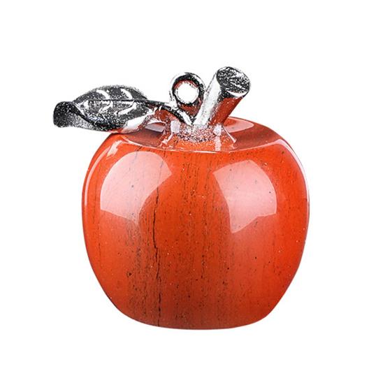 DIY Necklace Pendant Fruit Shape Natural Faux Crystal Pendant with Electroplated Silver Leaf Buckle 20mm Mini Ornament