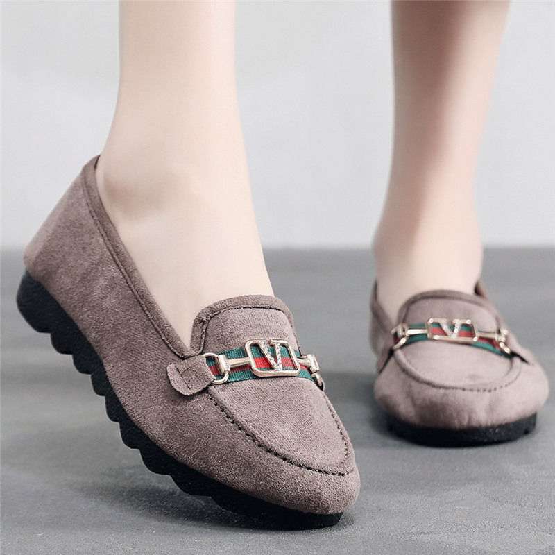 Polyurethane Sole Old North Cloth Shoes Women's Single Shoes Doudou Shoes Black Work Shoes Flat Sole Maternity Shoes Mother Shoes Large Size