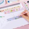 Cute Transparent 15cm Plastic Straight Ruler For Students Kids Stationery Gift