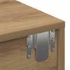 Wall Mounted Shelf with Drawers Artisan Oak Finish 100 x 36 x 19 cm