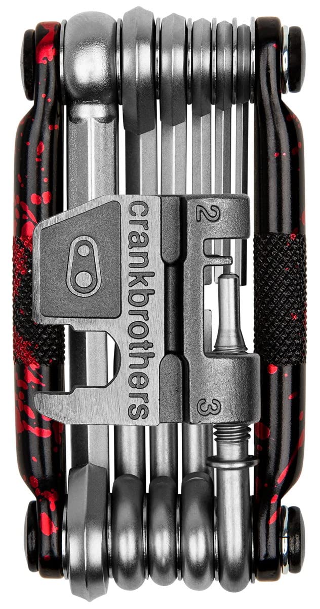 

CRANK BROTHERS Bicycle Portable Tool Splatter One MULTI-17 (17 Functions, Paint, Red, Size)