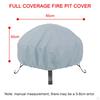 Breathable Fire Cover Oxford Fabric Wear Resistant Outdoor Patio Dust Proof Sun Protect Brazier