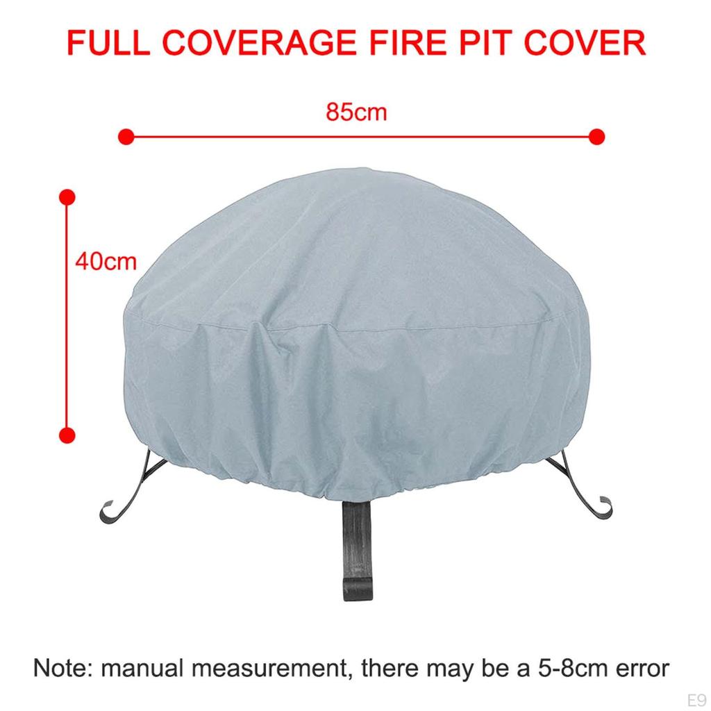 Breathable Fire Cover Oxford Fabric Wear Resistant Outdoor Patio Dust Proof Sun Protect Brazier