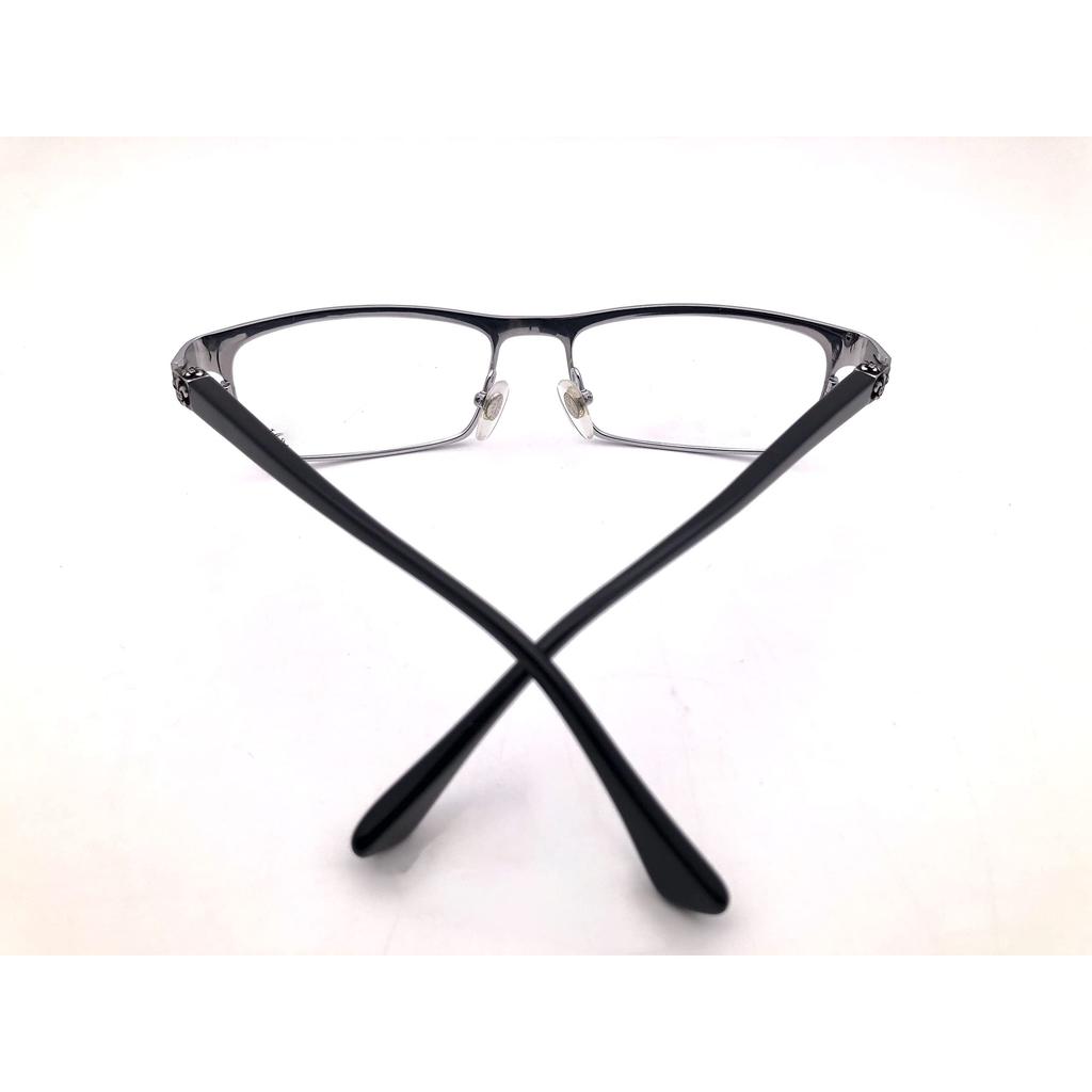 RSINC Full Rim Frame/Eyeglass/Spectacle, Optical, for Men and Silver Black WP-S 56-17-141 SUGAT