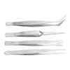 4pcs Flexible Tip Long Tweezers Stainless Steel Beading Tweezers Craft Tweezers  Sewing Applications
