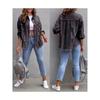 2026 European & American Style Women's Transformable Long Denim Jacket