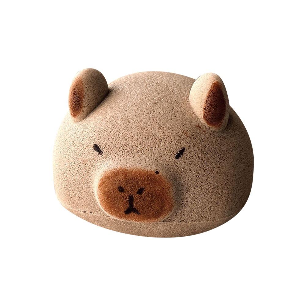 

Cartoon Animal Bubble Sponges Cleaning Brush Wash Blistering Baby Shower Brushes for Kids Adult коричневий