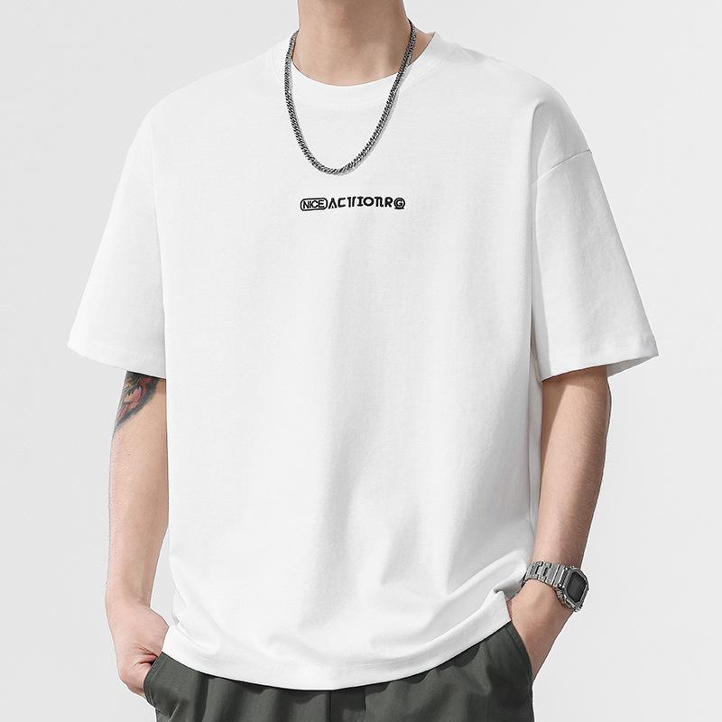 New Summer Men's Round Neck Short T-shirt Short Sleeve Thin Casual Youth Half-sleeved Shirt