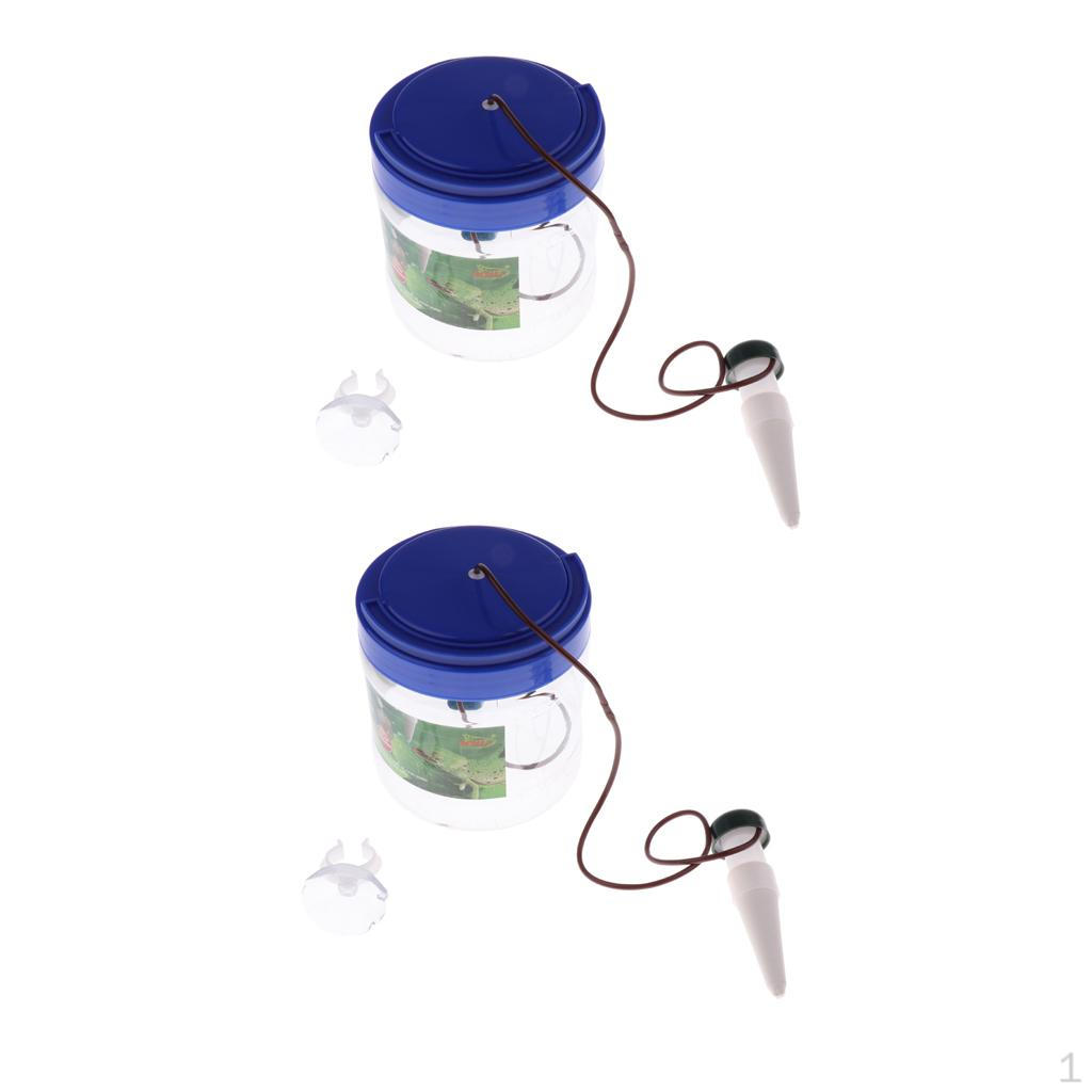 

2 Pcs Reptile Automatic Drinking Water Filter Dripper for Lizards