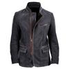 Men's Solid Color British Style Fitted Zipper Jacket with Flap Pockets