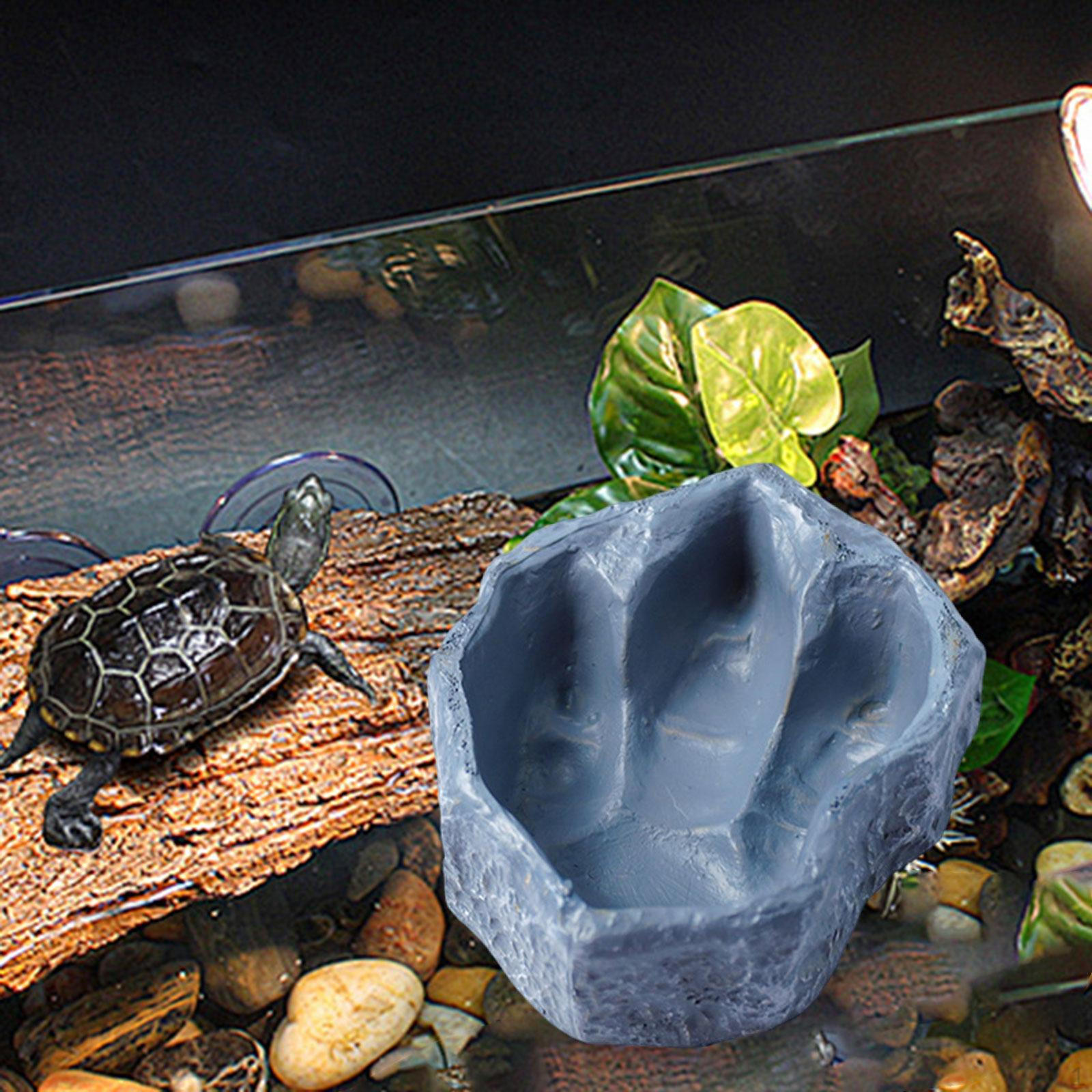 

Контейнер для миски с едой для рептилий и потребностей в гидратации серый