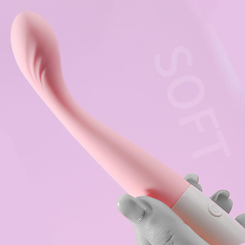 Yemax Slim Vibrator for Clitoris Nipple Soft Silicone Small Rotor for 10 Vibration Nipple Pink Dildo, Beginner's Women, Stimulation, Stimulation,
