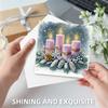6pcs DIY Rhinestone Diamond Art Mosaic Postcards Diamond Art Greeting Cards for Christmas Birthdays Thanksgiving and Holidays