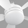 Multifunktionale Deckenventilatorleuchte mit Fernbedienung 3-stufig verstellbare Ventilatorlampe für Küche Schlafzimmer Wohnheim Arbeitszimmer