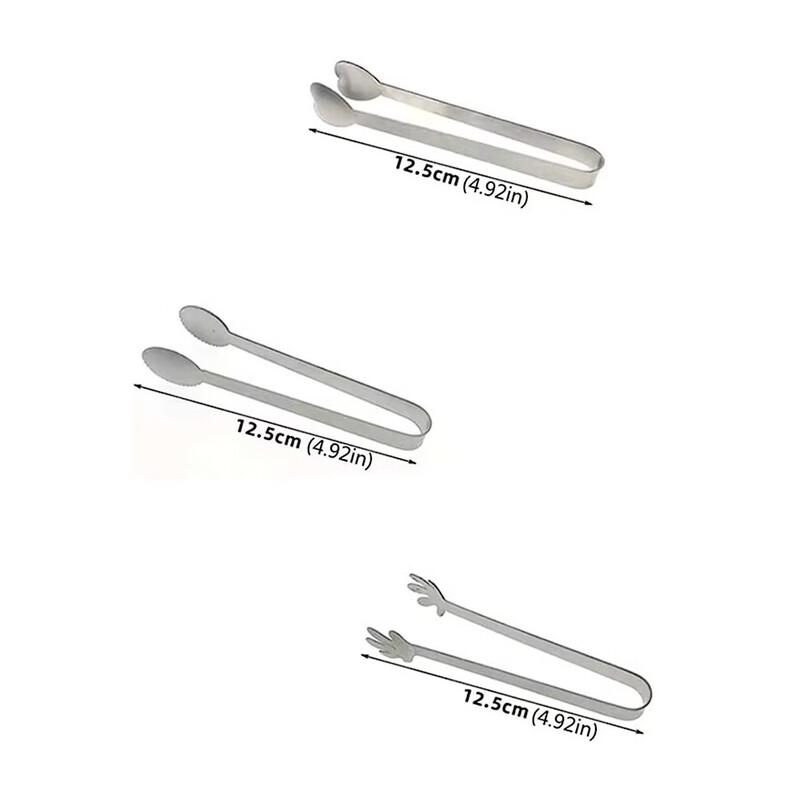 Versatile Stainless Steel Tongs (3-piece Set)