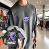 2026 Miniso Printed T-shirt Summer Men's New Gengar Printed Casual Loose Harajuku Versatile Couple Top
