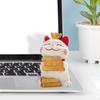Lucky Cat Decoration, Cartoon Animal Sculpture for Party Gift and Entryway Display