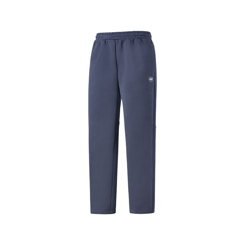 Skechers Basic Sports Series Comfortable Casual Fashion Versatile Knitted Sports Pants Men bottoms Dark-Night-Blue Gray P424M041-022C