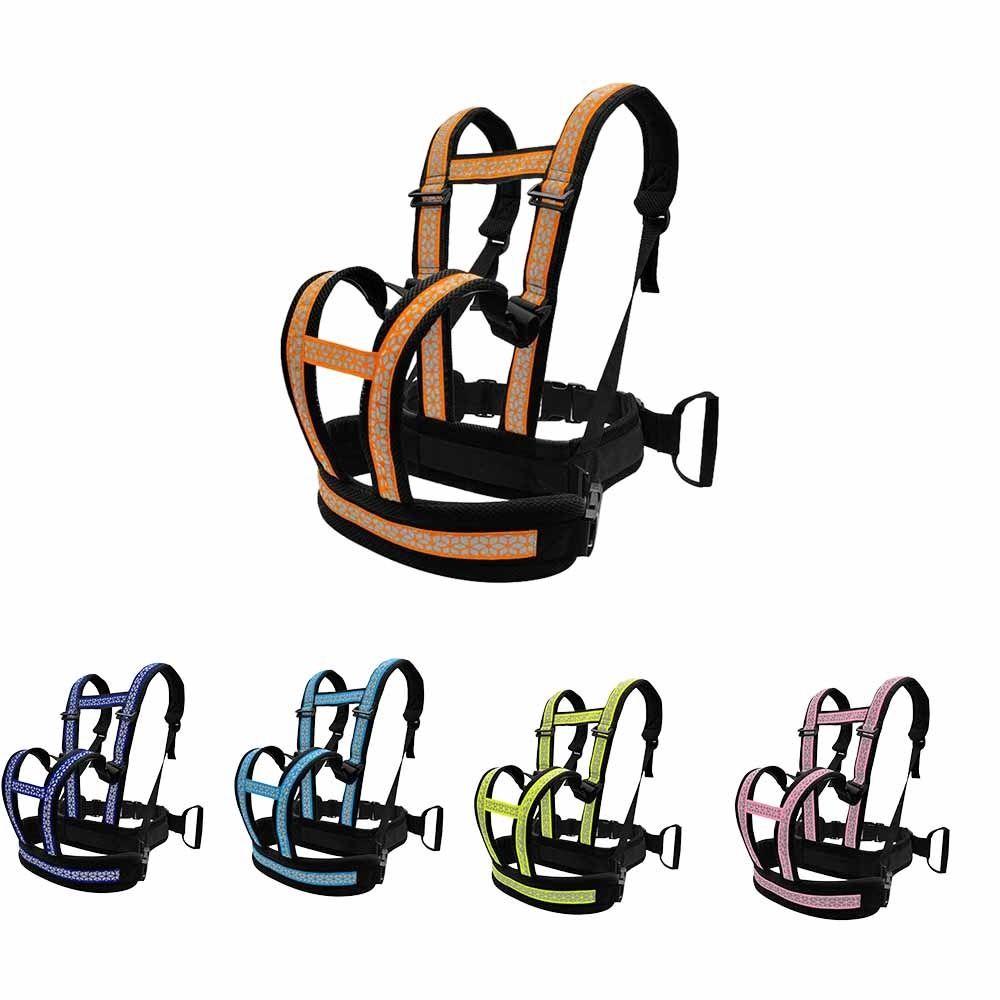Breathable Children's Motorcycle Seat Belt Two Handles Reflective Strap Kids Safety Seat Harness Adjustable Strap Non-Slip
