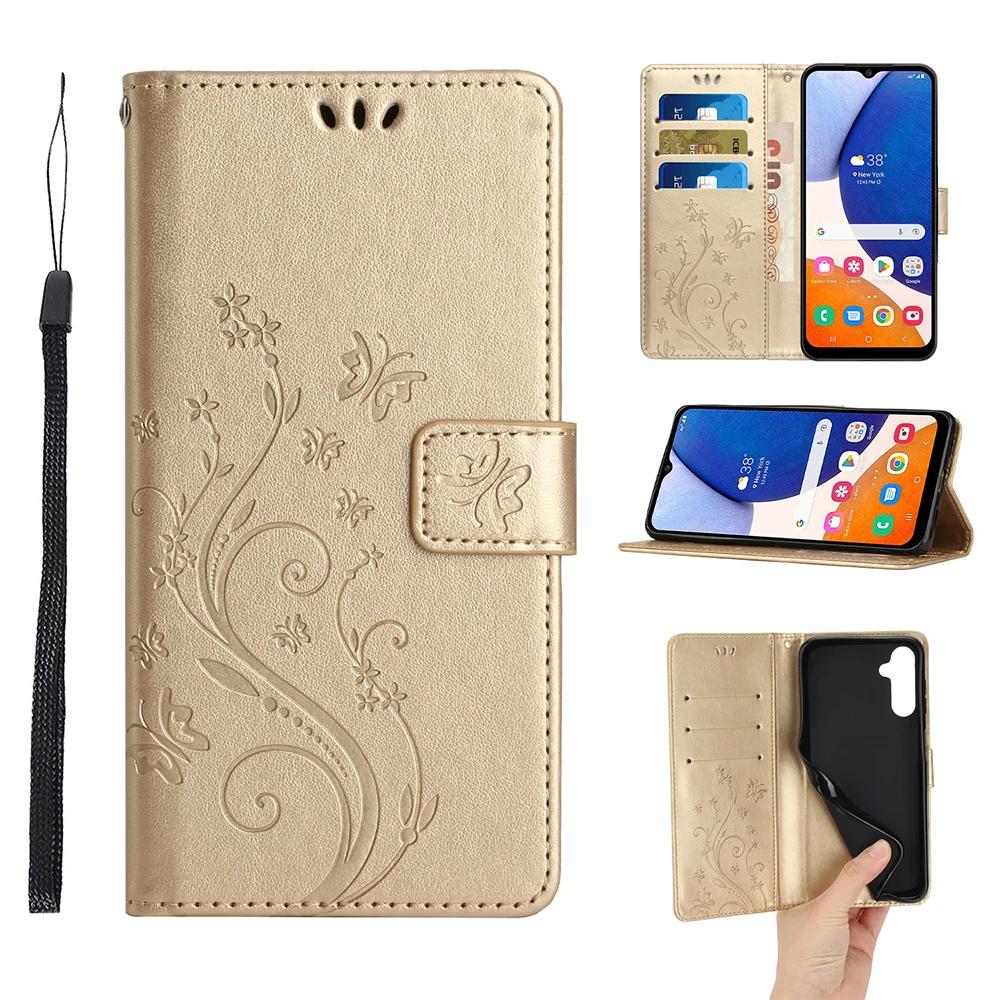Wallet Flip Phone Case For Samsung Galaxy A56 A55 A54 A36 A35 A34 A33 A32 A24 A23 A16 A15 A14 A13 A05 A05S A06 Card Holder Cover