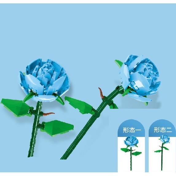 Construction Block Flowers Bouquet Brick Toy Children Girls Mini Art Building Blocks DIY Gift For Valentine Compatible With