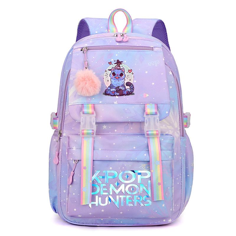 Printed student schoolbag cross-border college wind sweet small fresh rainbow backpack