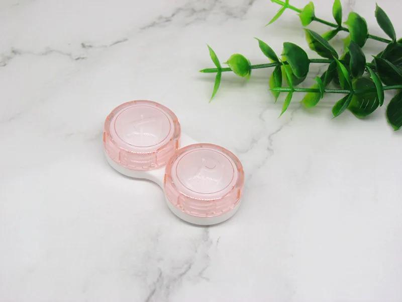 New Simple Mini Contact Lens Case Girl Women Colored Contact Lenses Box Eyes Contact Lens Container Box Case