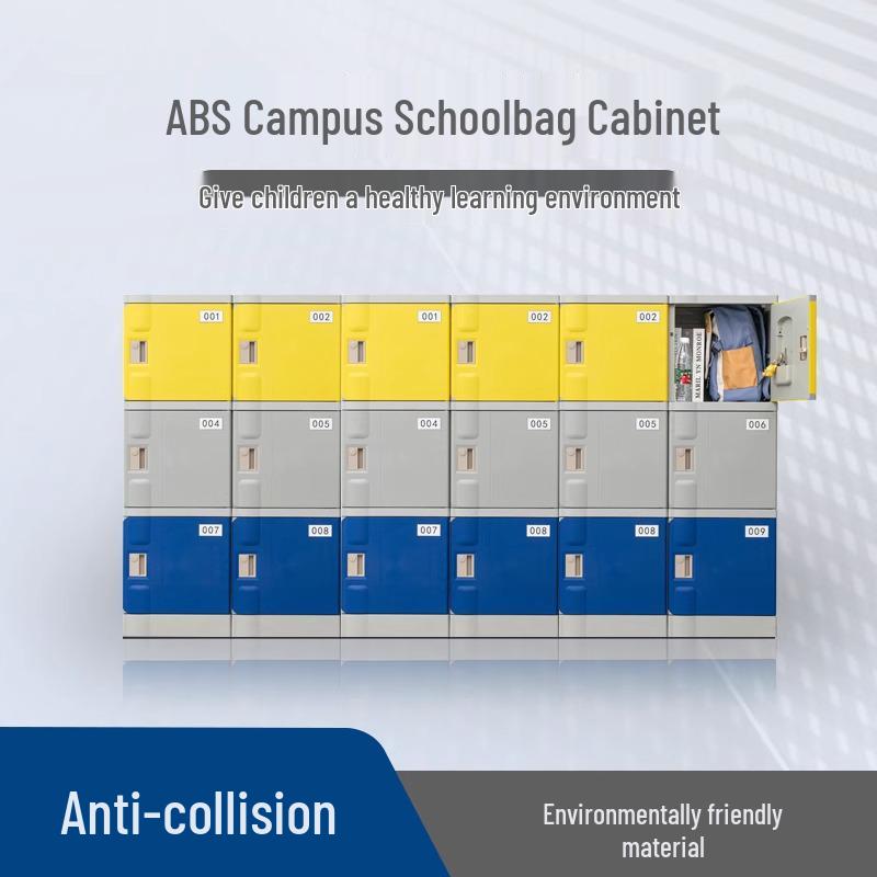 ABS Plastic Lockable Storage Cabinet for School Backpacks