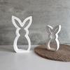 Hollow Bunny Candle Mold Easter Ornament Cute Rabbit Shape Plaster Decoration Molds Easter Rabbit Candle Holder Plaster Mold NEW