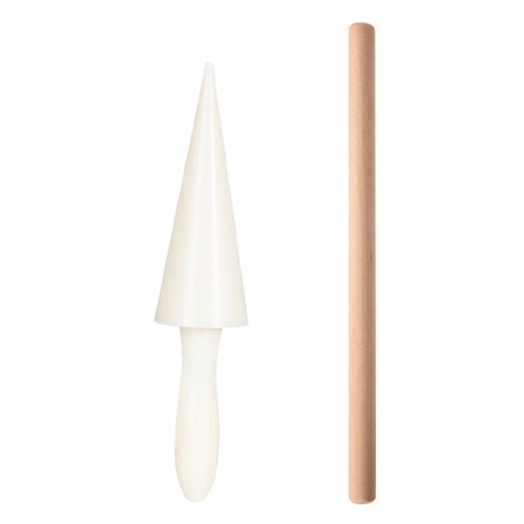 Quick Homemades Dessert Mold For Ice Cream Cone And Waffles Easy Shaping Tool With Wooden Plastic Designs