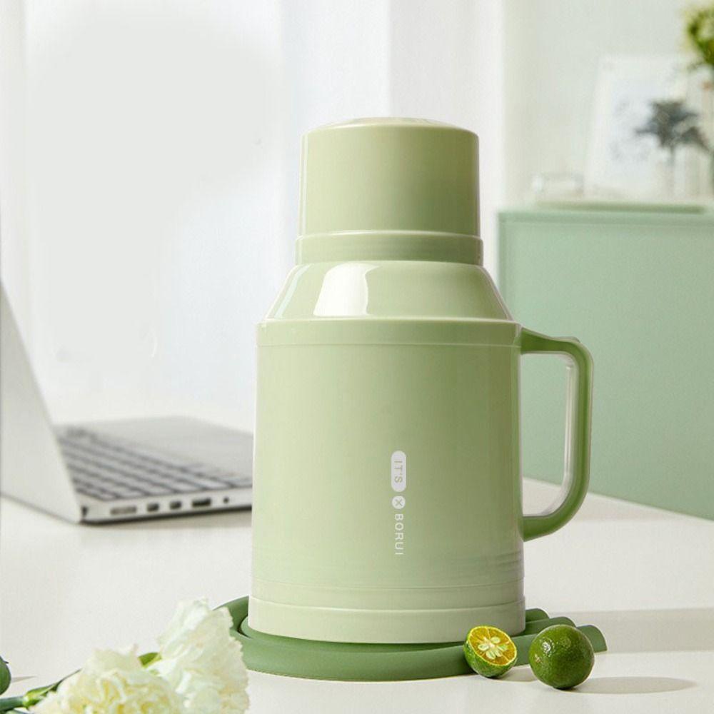 

1L/1.6L Glass Liner Insulated Warming Kettle Large Capacity Thermos Pot Hot Water 1L жёлтый