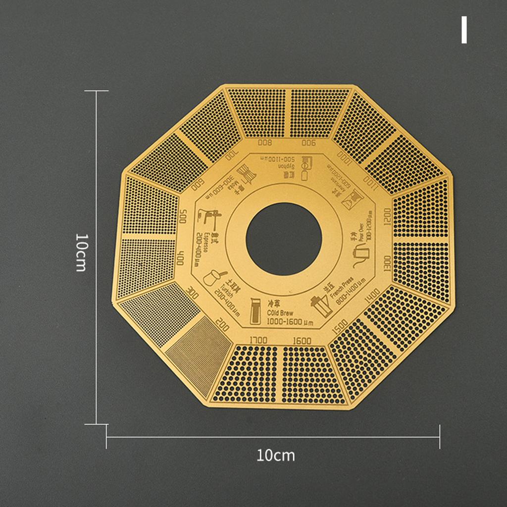 Coffee Powder Grinder Thickness Comparison Card Grinding Reference Scale Accurate Measurement Coffee Accessories