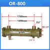 Hydraulic system water cooler oil cooler OR-100 tube radiator purple tube shell heat exchanger