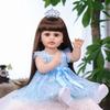 KEIUMI Muñeca Reborn Niña 55 cm Bañar Silicona Vinilo Realista Princesa Muñecas Bebé Juguete Educativo Temprano Regalo de Cumpleaños para Niños