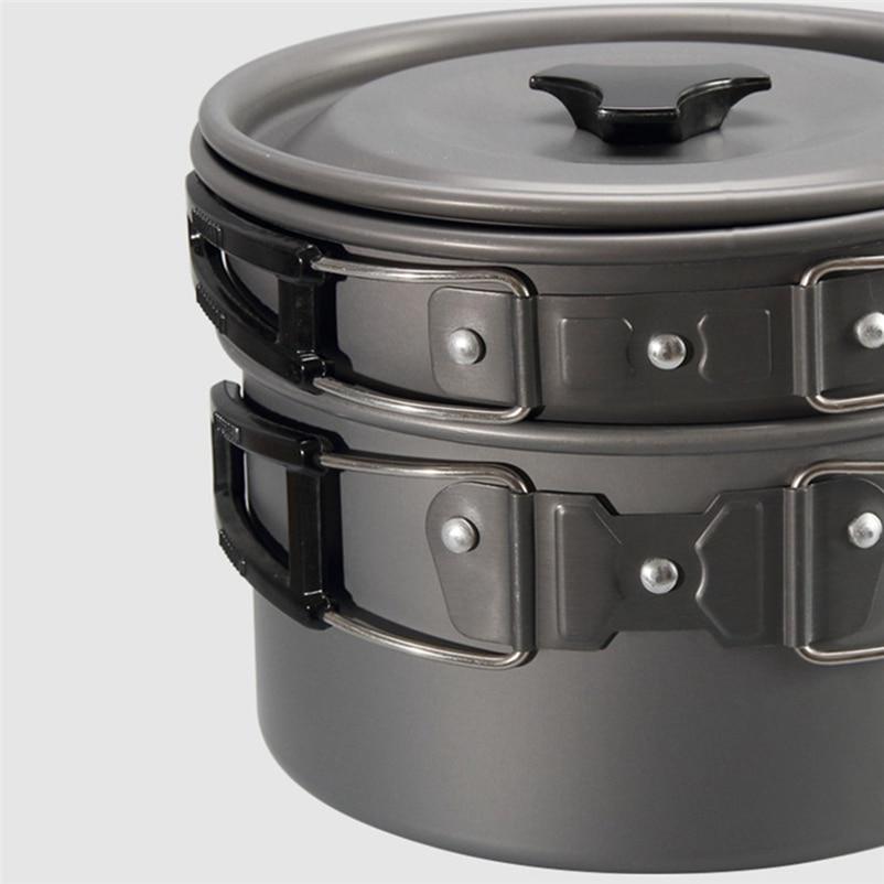 Picknick Kochen Utensilien Camping Kochgeschirr Set Wandern Langlebig 3 Teile/satz Aluminium Legierung