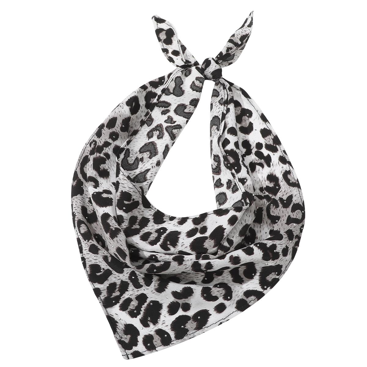 

AWAYTR Повязка на голову треугольная с узором бабочки и леопарда, шарф для волос, резинки для волос для женщин, головной убор для вечеринки, весенняя повязка на голову, головной убор
