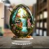 Rabbit, Egg Desktop Decoration, Floral Accents, Home Decoration and Office Decoration. Ideal Gift for Family and Friends, Nurseries, Home Desk