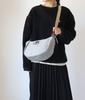 Basara Zeta Half-Moon Shoulder Bag, Water-Repellent, 1414819 (Gray (11))
