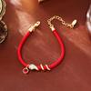 Chinese Zodiac Snake Red String Bracelet: Festive, Romantic, Ethnic Style Hand Ornament