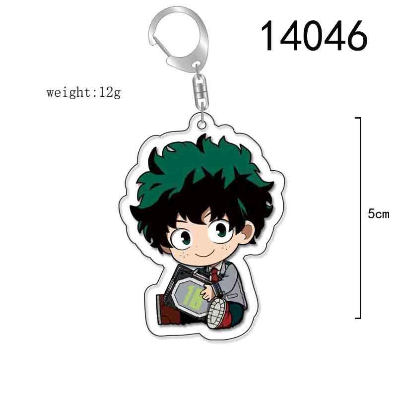 My Hero Academia Green Valley Bakugo ShingujiAll Might Rei Rikka New Cute Cartoon Pattern Decorative Pendant Acrylic Keychain