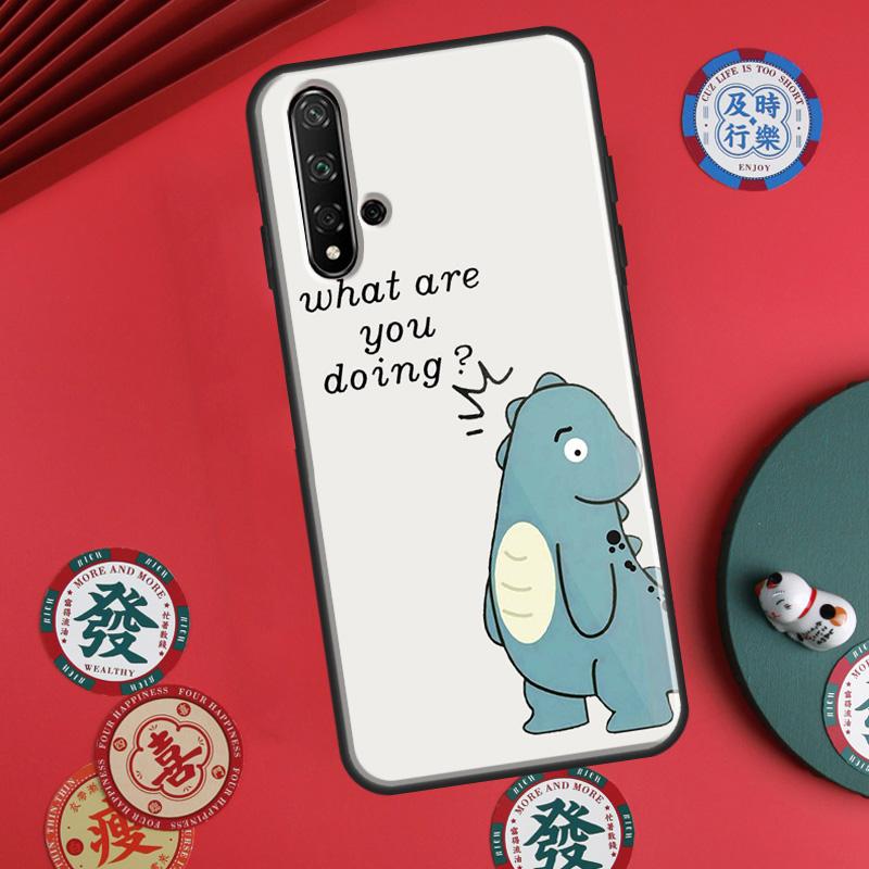 

Couple Matching Cute Dinosaur For Huawei P20 P30 P40 Lite P60 Pro Nova 12i 11i 8i 12s 9 10 SE Y90 Y60 Y70 Y72 Y61 Y91 Case Huawei Nova 12i
