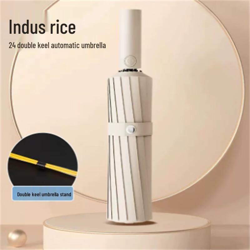 Automatic 24-Rib Oversized Sun & Rain Umbrella